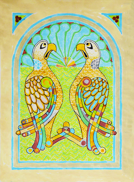 Two turtledoves, by Paul Nordberg